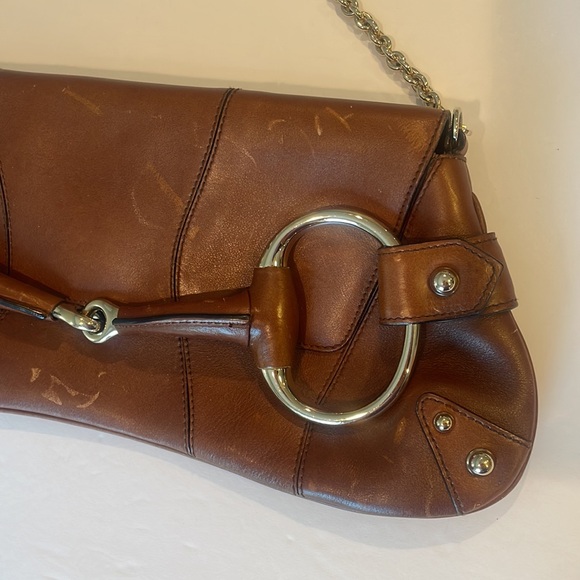 Gucci Tom Ford Horse Bit Chain Clutch Vintage Shoulder Bag - Picture 2 of 12